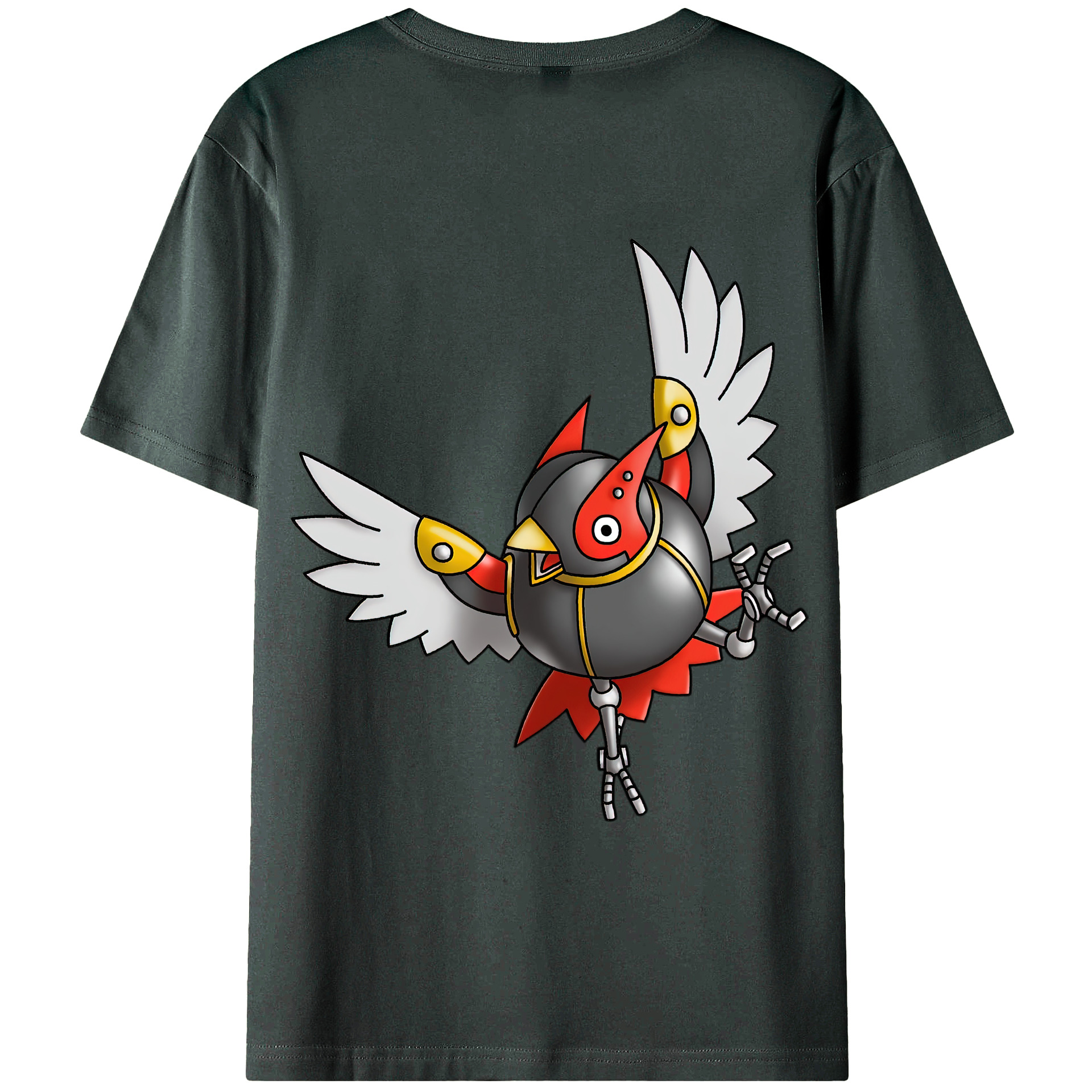（画像用） ドラゴンクエスト Doragon Kuesuto Dragon Quest 綿100％ メンズ半袖Tシャツ（バックプリント） 通気性